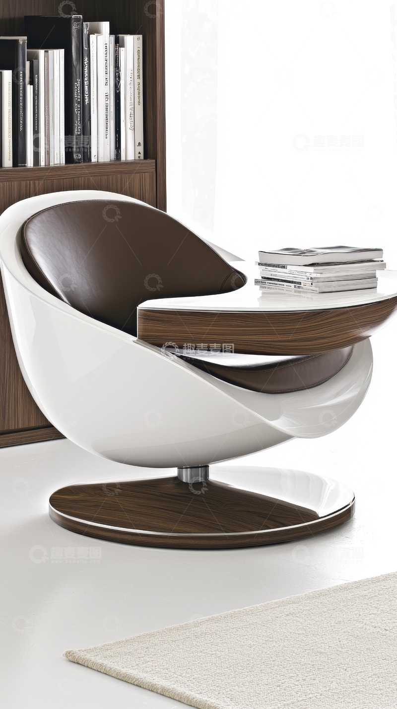 高清大图下载【趣麦麦图】现代简约风格的旋转座椅