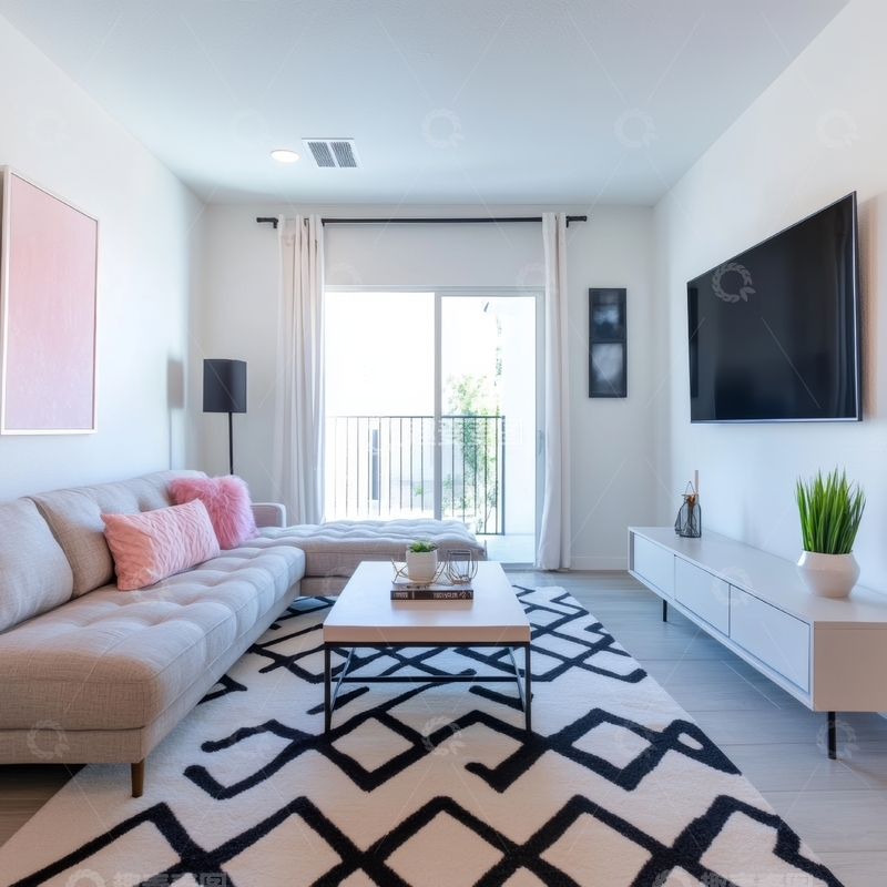 高清大图下载【趣麦麦图】现代简约客厅设计