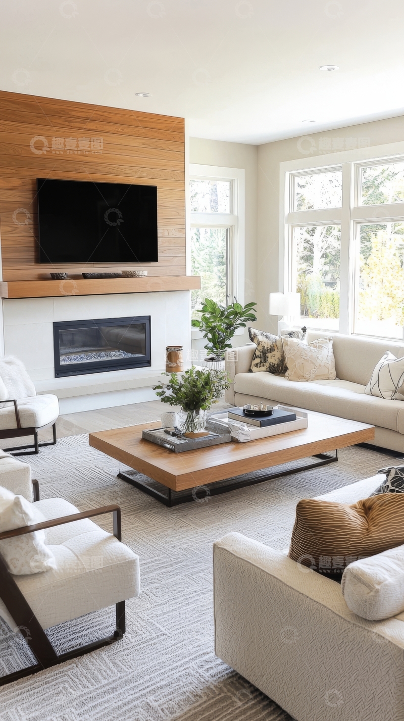 高清大图下载【趣麦麦图】现代简约客厅设计