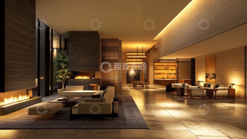 高清大图下载【趣麦麦图】现代豪华酒店大堂