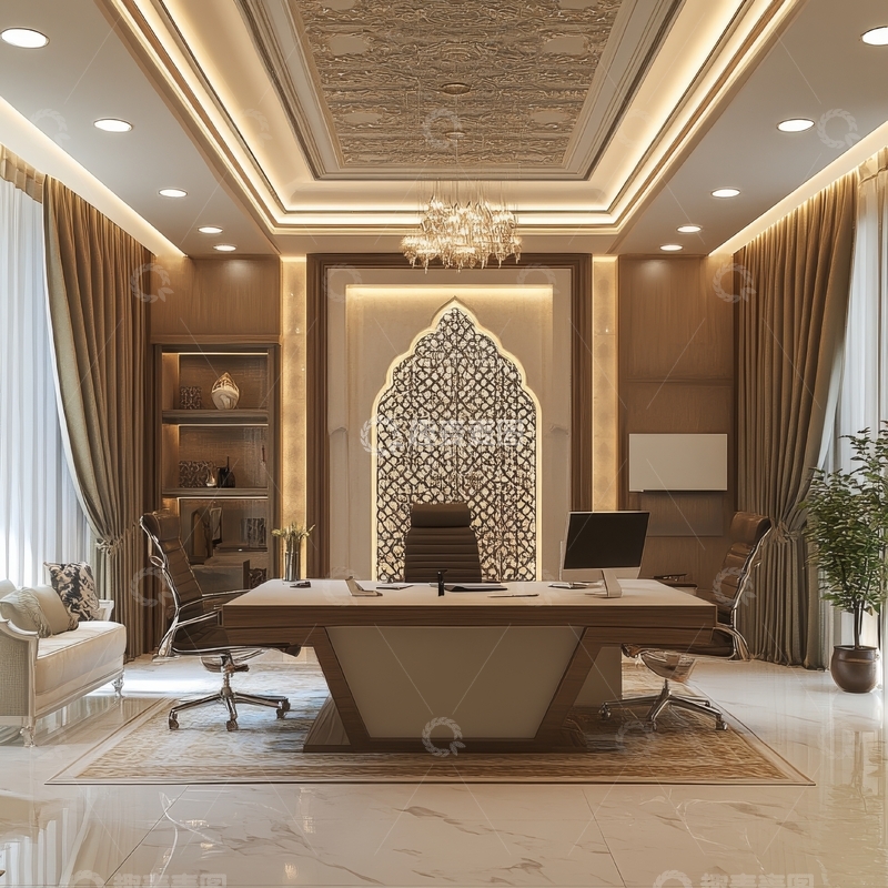 高清大图下载【趣麦麦图】豪华办公室内部设计