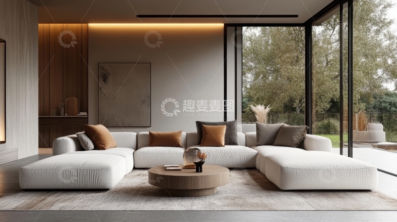 高清大图下载【趣麦麦图】现代简约客厅设计