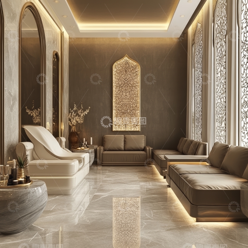 高清大图下载【趣麦麦图】豪华室内休息区设计