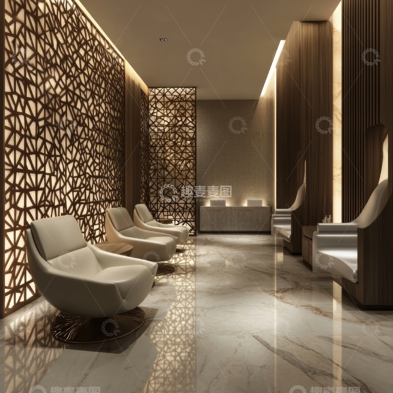 高清大图下载【趣麦麦图】现代简约休息区设计