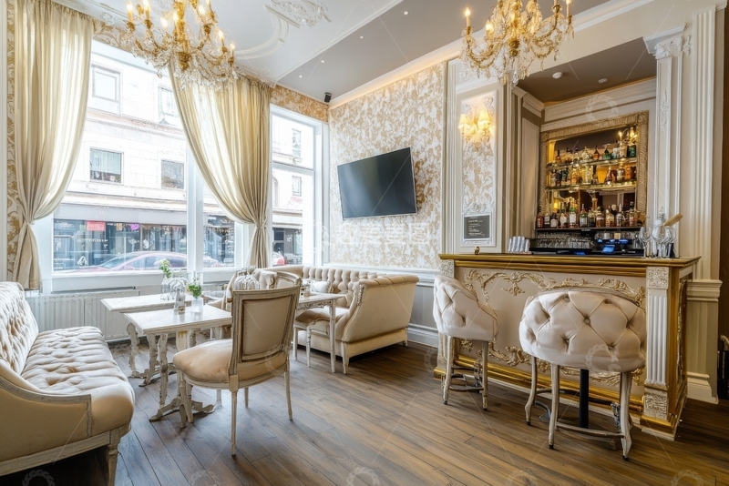 高清大图下载【趣麦麦图】豪华餐厅内部装饰