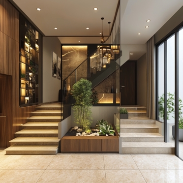 现代简约室内楼梯设计