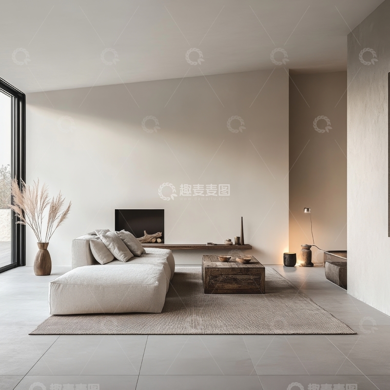 高清大图下载【趣麦麦图】简约现代客厅设计