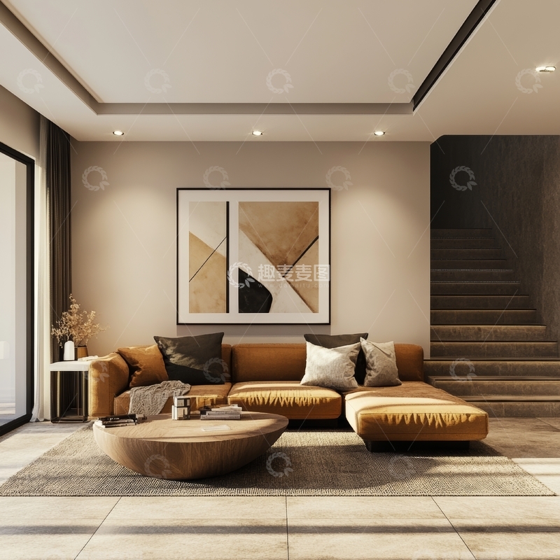 高清大图下载【趣麦麦图】现代简约客厅设计