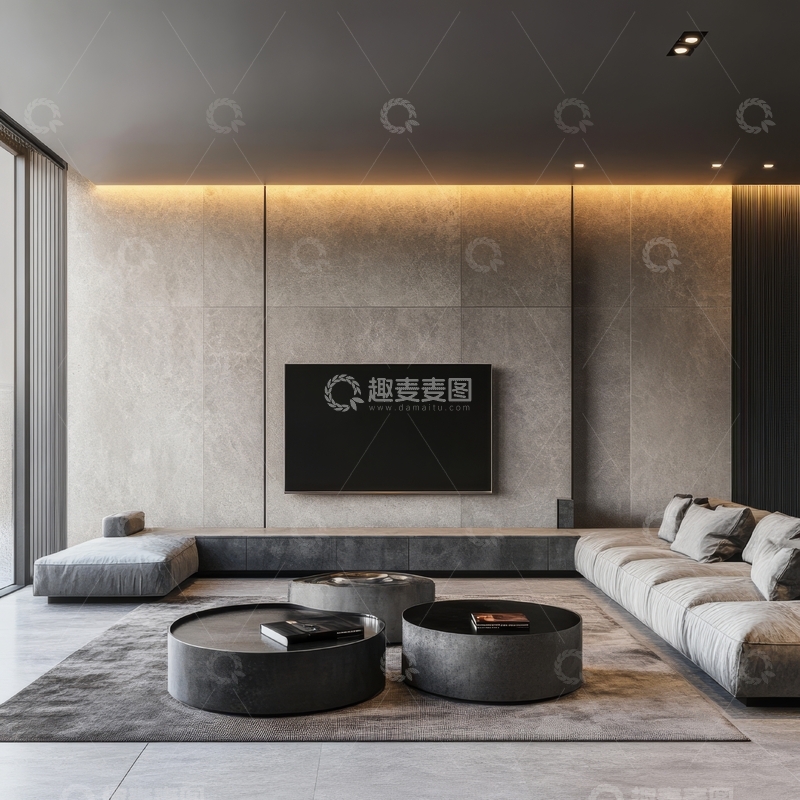 高清大图下载【趣麦麦图】现代简约客厅设计