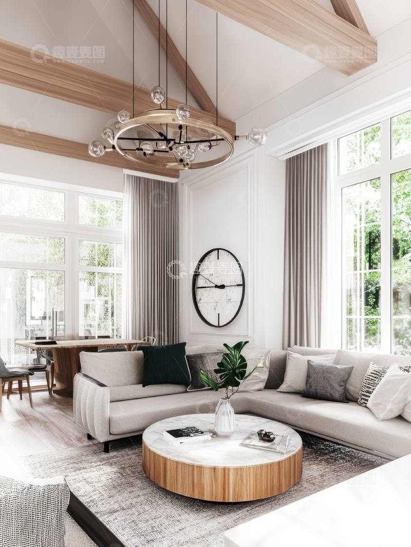 高清大图下载【趣麦麦图】现代简约客厅设计