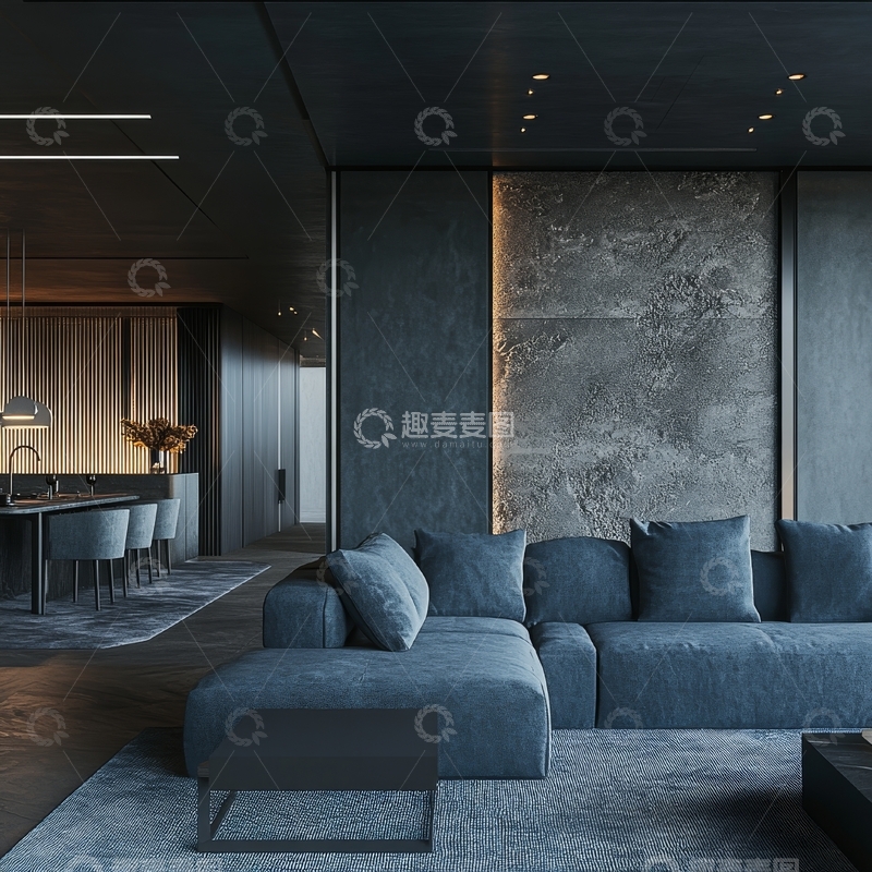 高清大图下载【趣麦麦图】现代简约客厅设计