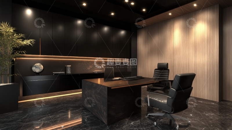 高清大图下载【趣麦麦图】现代简约办公室内部设计