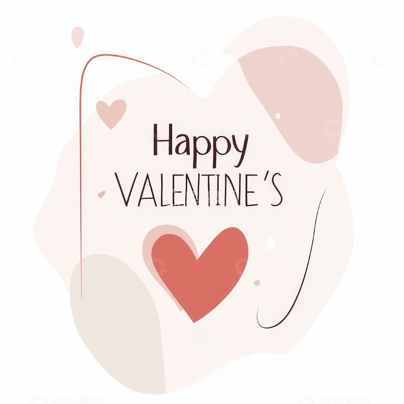 高清大图下载【趣麦麦图】情人节祝福语与爱心图案