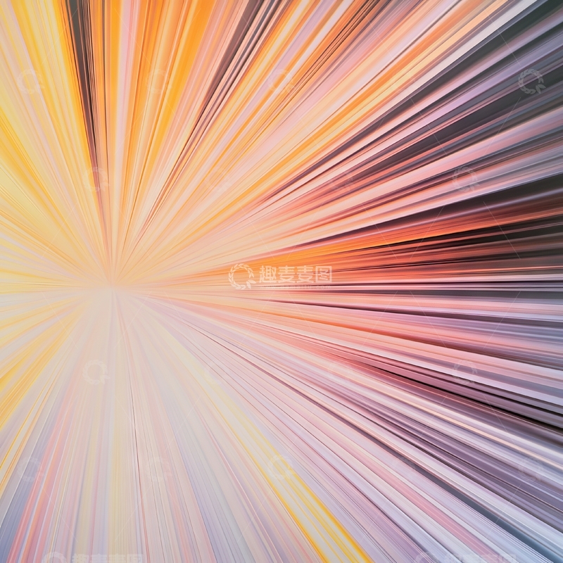 高清大图下载【趣麦麦图】色彩斑斓的放射状线条背景