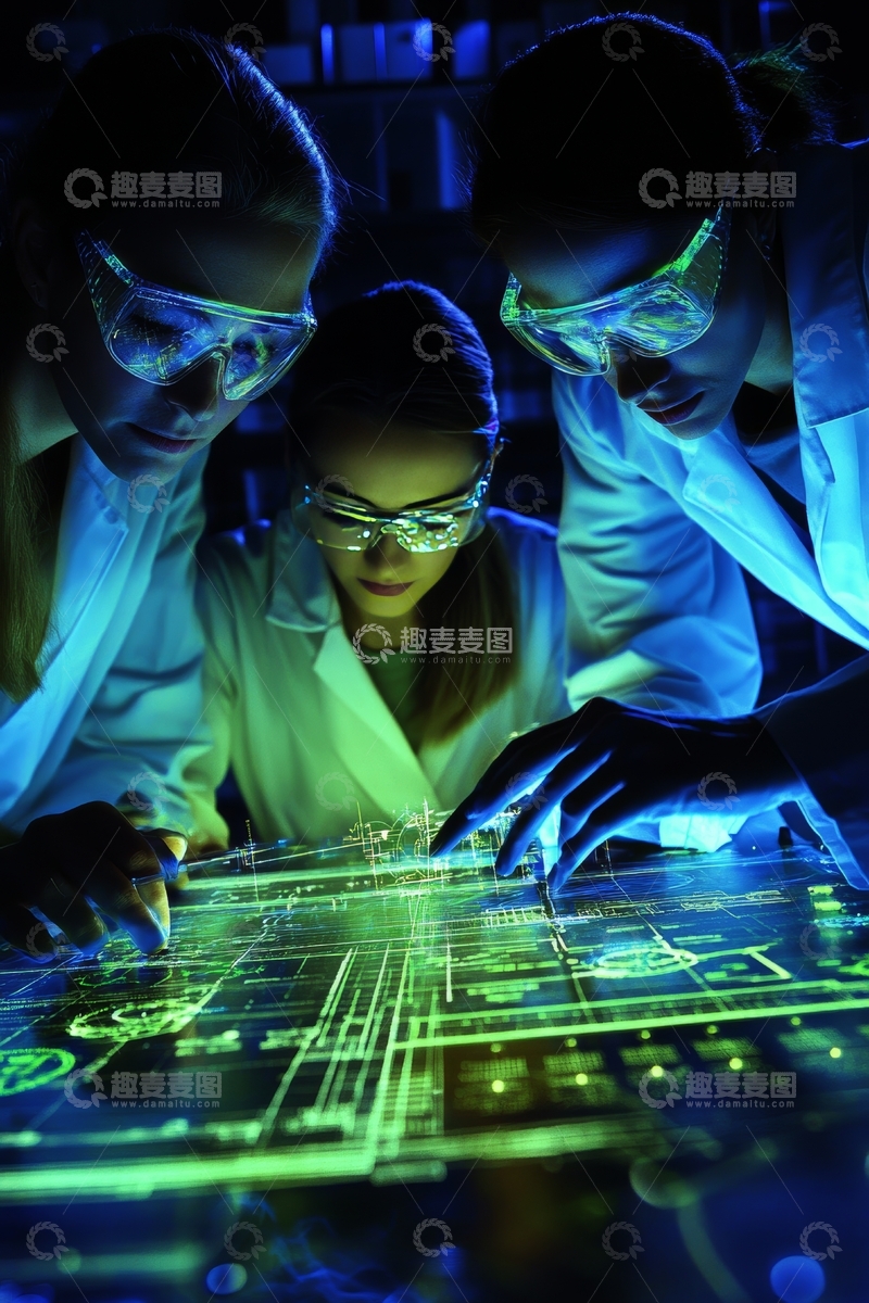 高清大图下载【趣麦麦图】科学家团队分析发光数据图