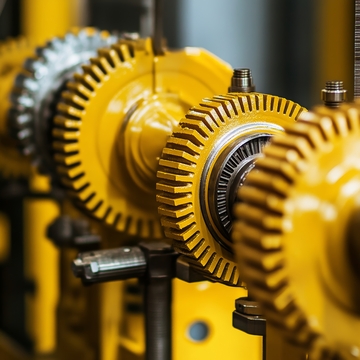 工业齿轮机械特写