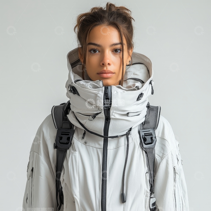 高清大图下载【趣麦麦图】穿着高科技防护服的女性