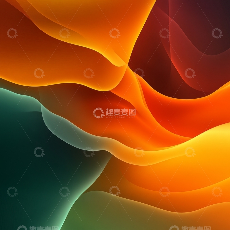 高清大图下载【趣麦麦图】流动色彩的抽象艺术背景