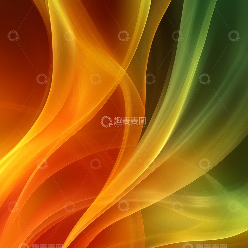 高清大图下载【趣麦麦图】色彩斑斓的抽象烟雾背景