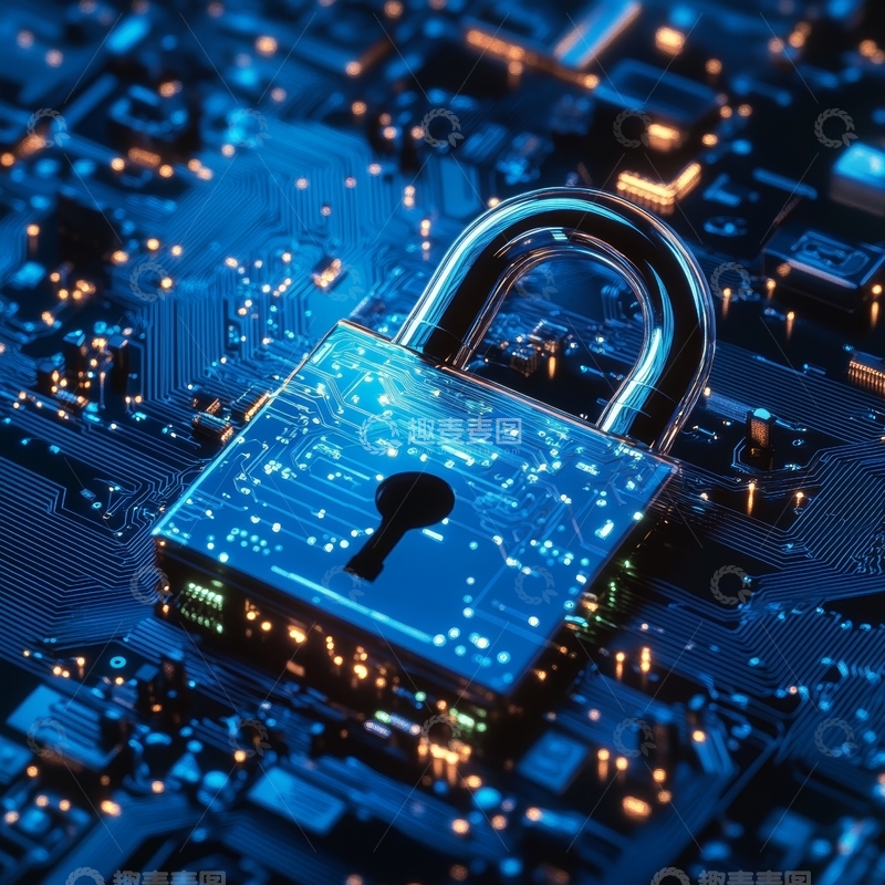 高清大图下载【趣麦麦图】电路板上的数字锁