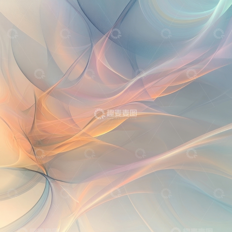 高清大图下载【趣麦麦图】柔和色彩交织的抽象图案