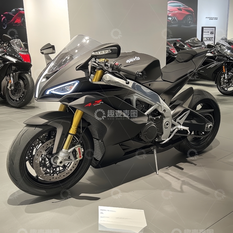 高清大图下载【趣麦麦图】现代高性能摩托车展示