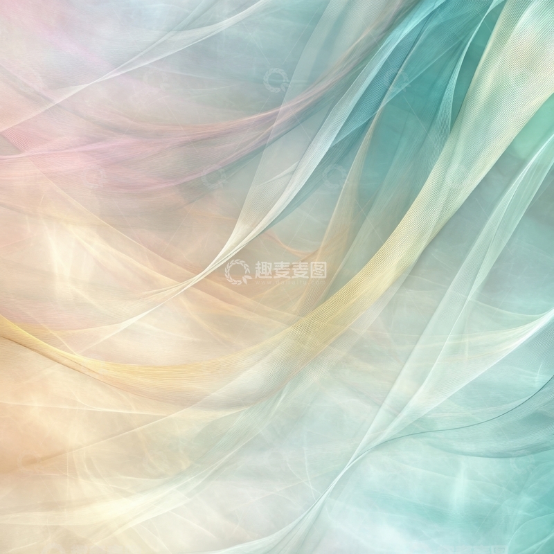 高清大图下载【趣麦麦图】柔和色彩交织的抽象背景