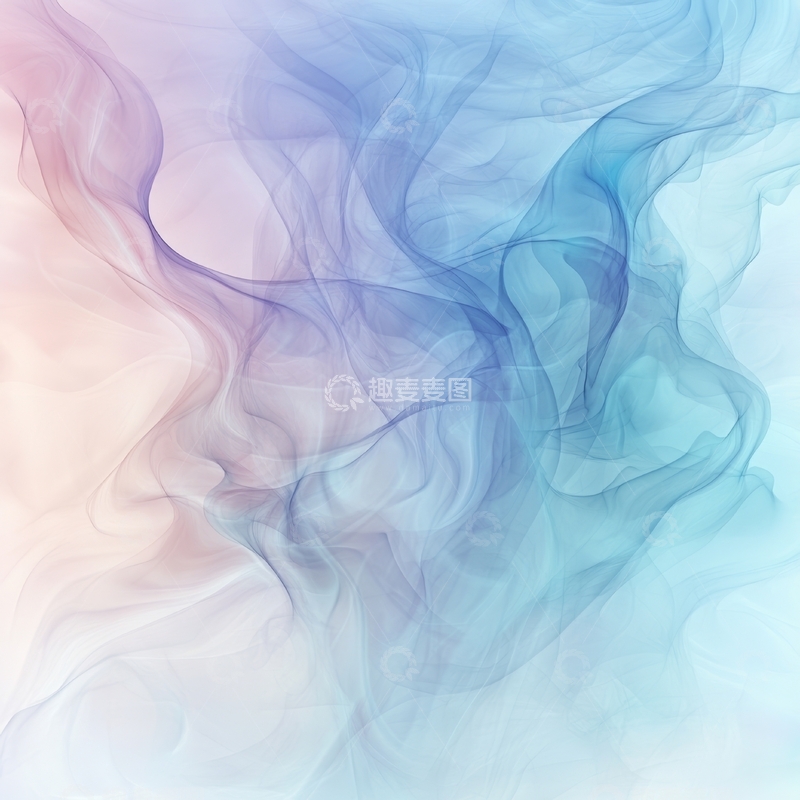 高清大图下载【趣麦麦图】柔和色彩的抽象烟雾背景