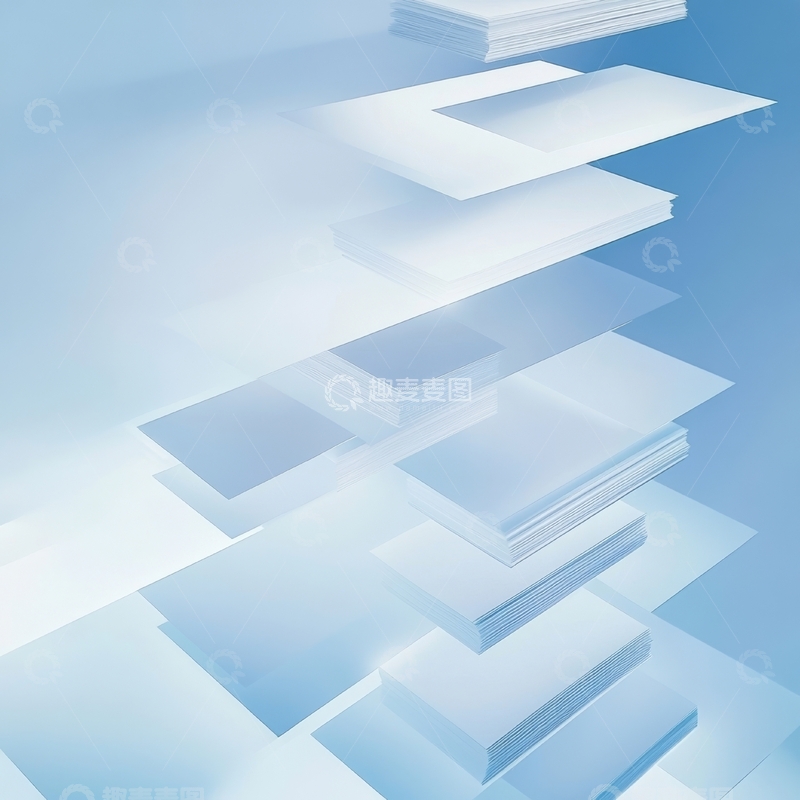 高清大图下载【趣麦麦图】叠放的纸张与光影效果