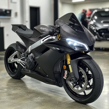 高性能摩托车室内展示