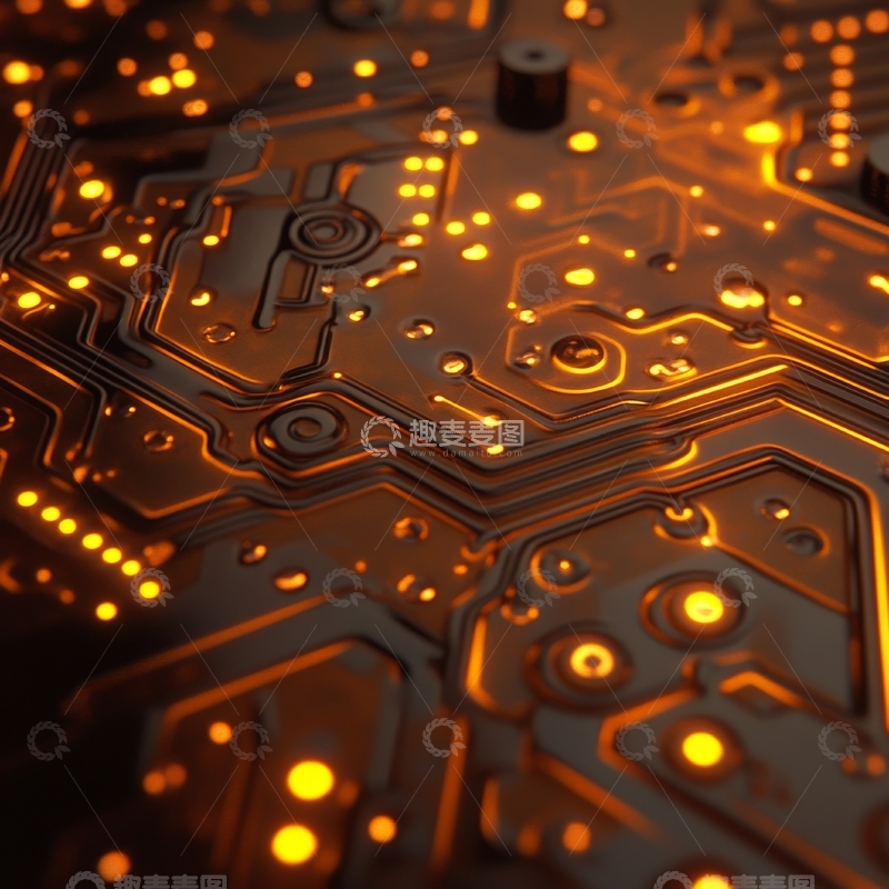 电路板的微光细节