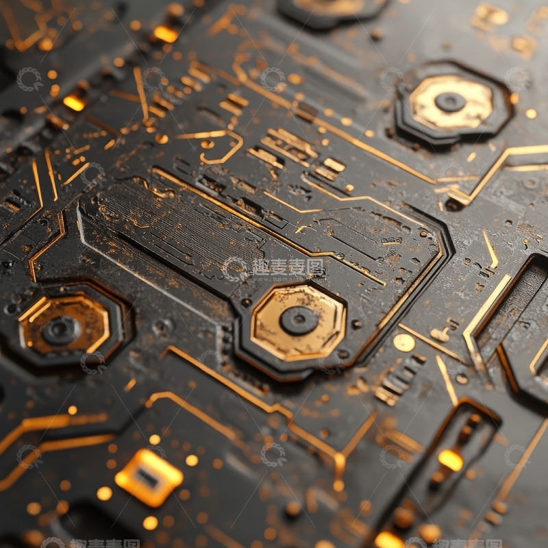 高清大图下载【趣麦麦图】电路板的特写细节