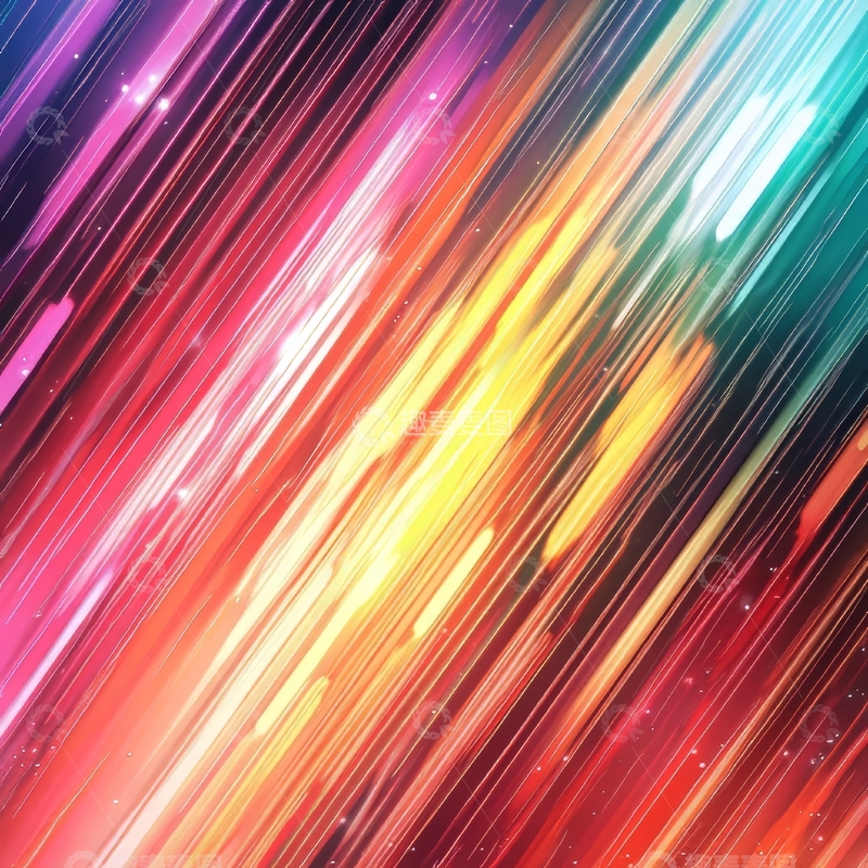 高清大图下载【趣麦麦图】彩虹色流线背景