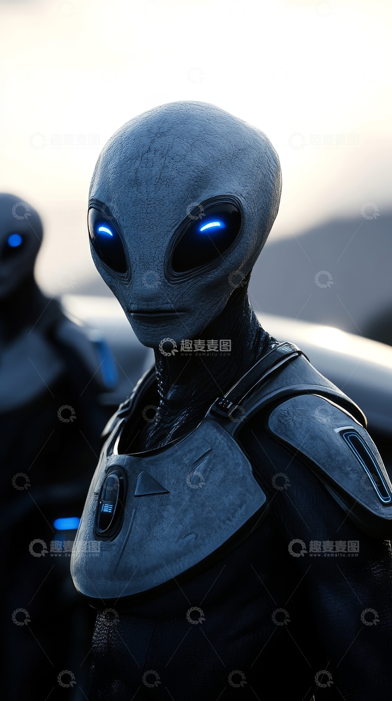 高清大图下载【趣麦麦图】科幻外星人角色特写