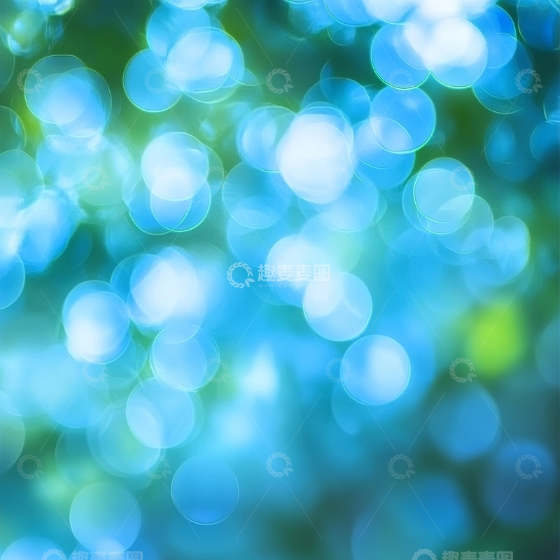 高清大图下载【趣麦麦图】蓝色光斑的抽象背景