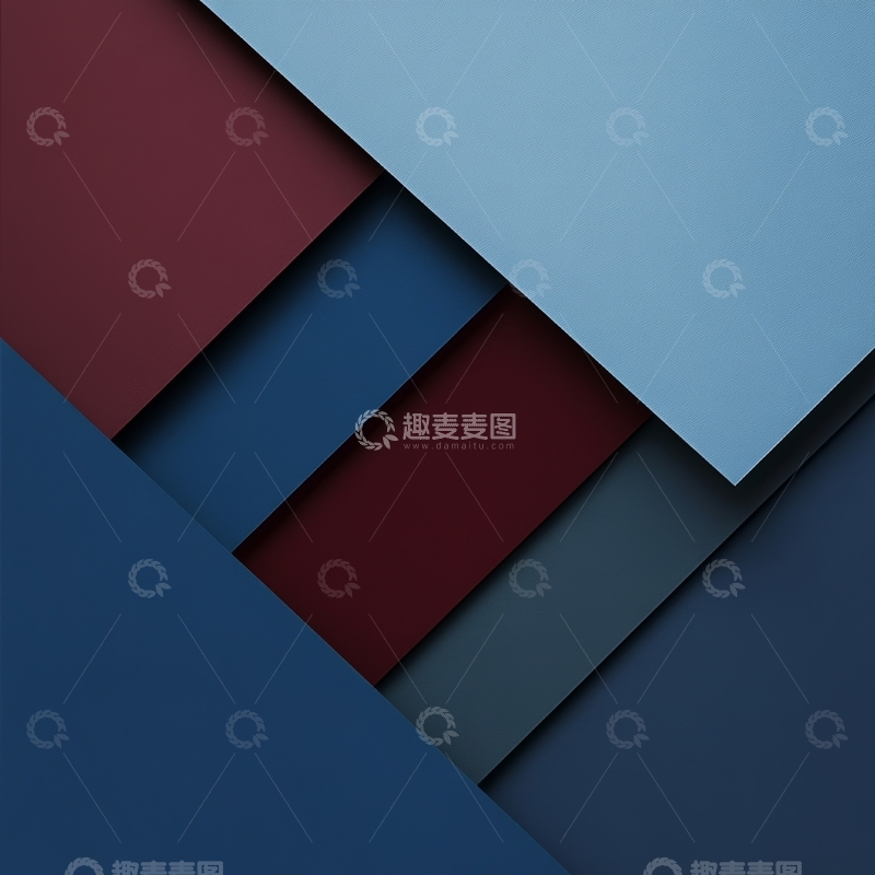 高清大图下载【趣麦麦图】几何色块层叠背景