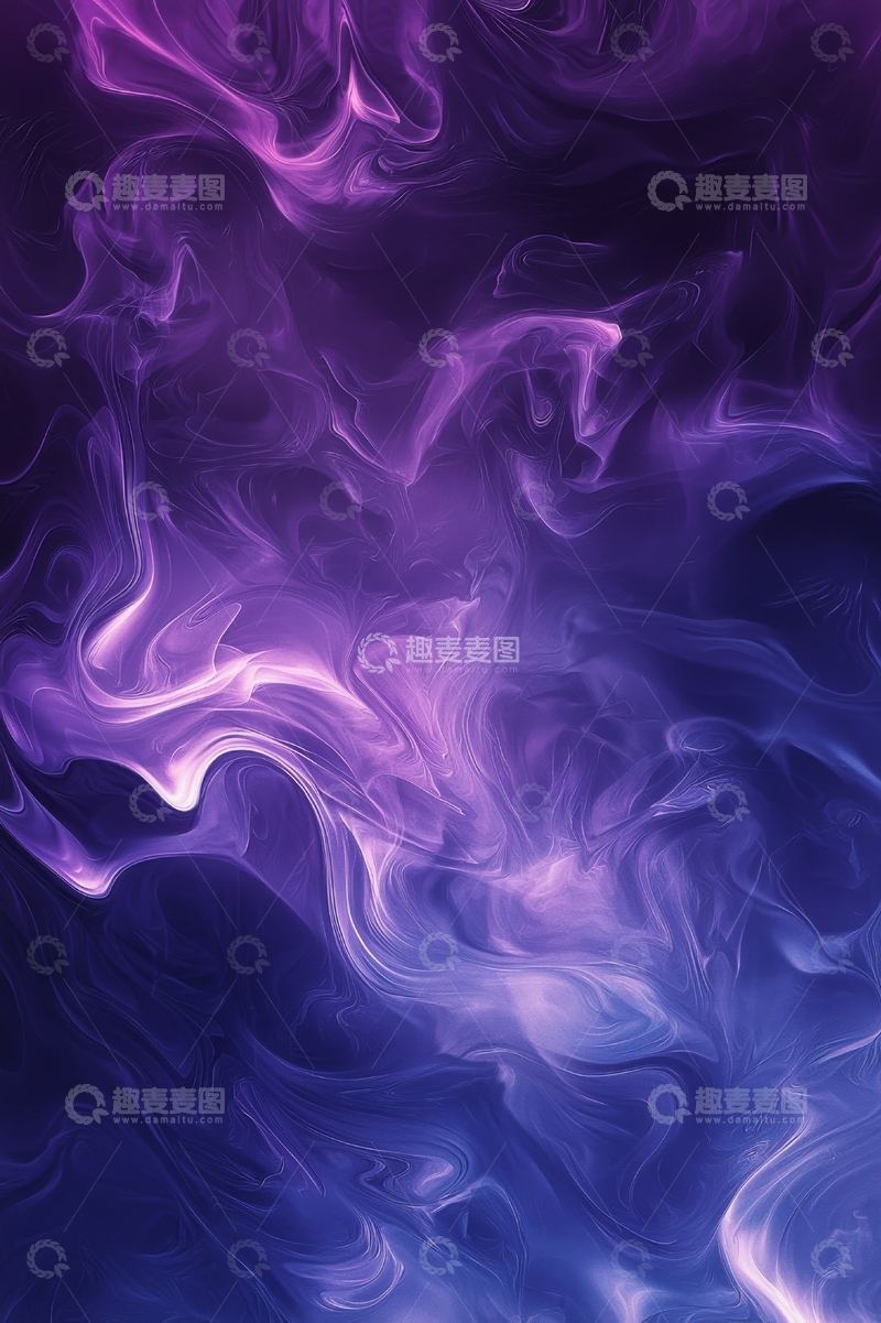 高清大图下载【趣麦麦图】紫色烟雾的抽象艺术背景