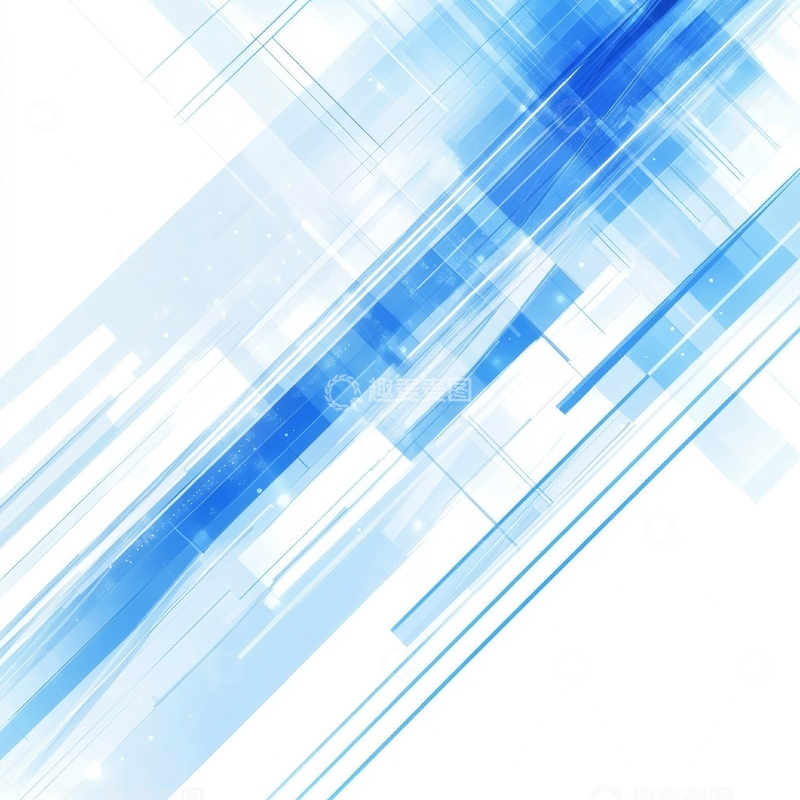 高清大图下载【趣麦麦图】蓝色抽象几何线条背景
