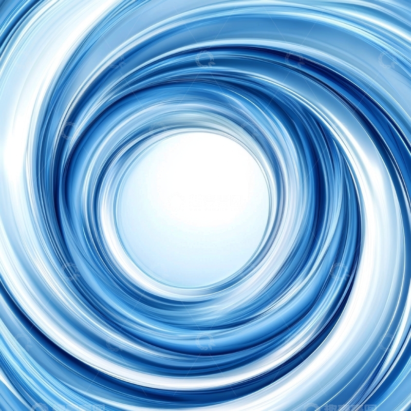 高清大图下载【趣麦麦图】蓝色漩涡抽象背景