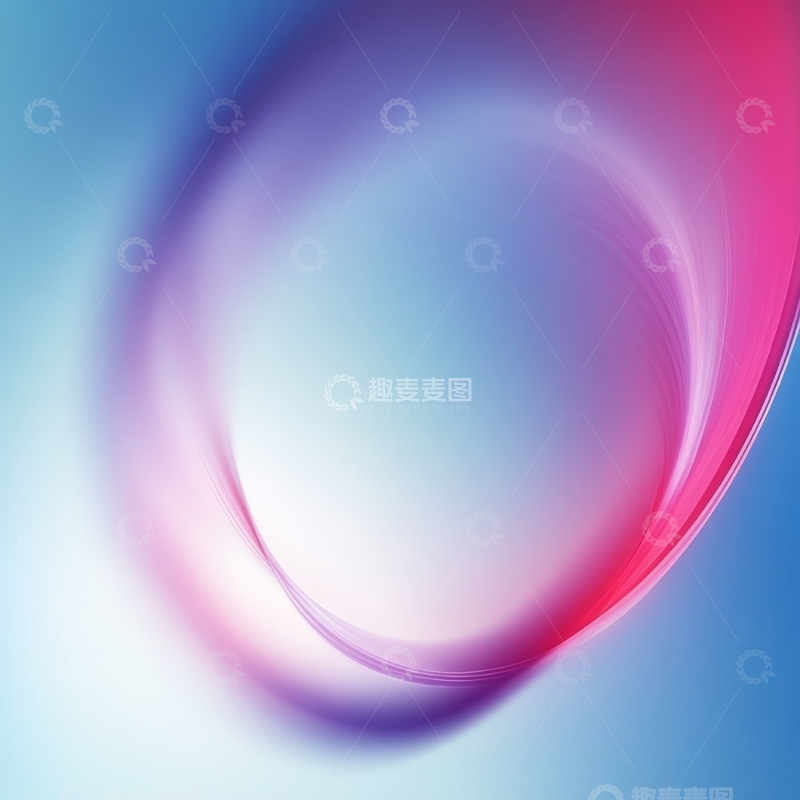 高清大图下载【趣麦麦图】渐变色彩的抽象流动形态