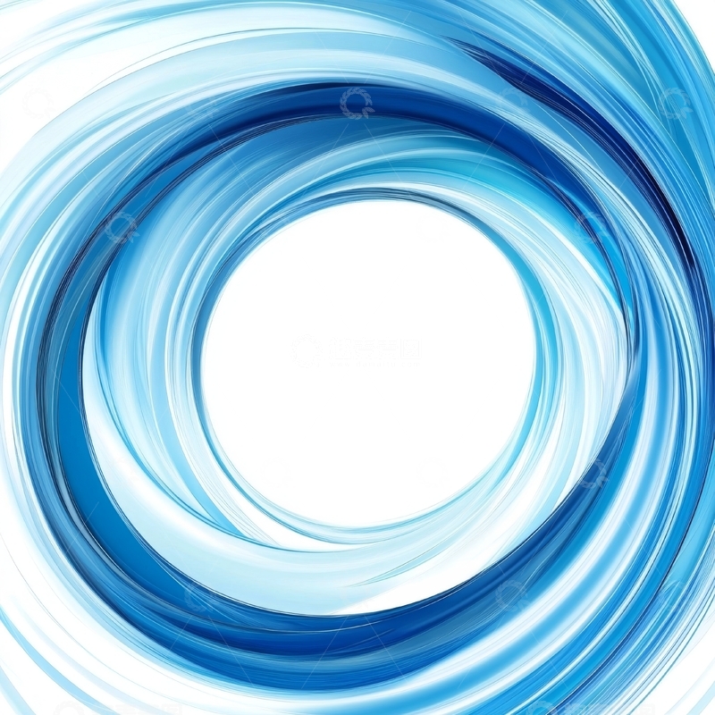 高清大图下载【趣麦麦图】蓝色螺旋抽象图案