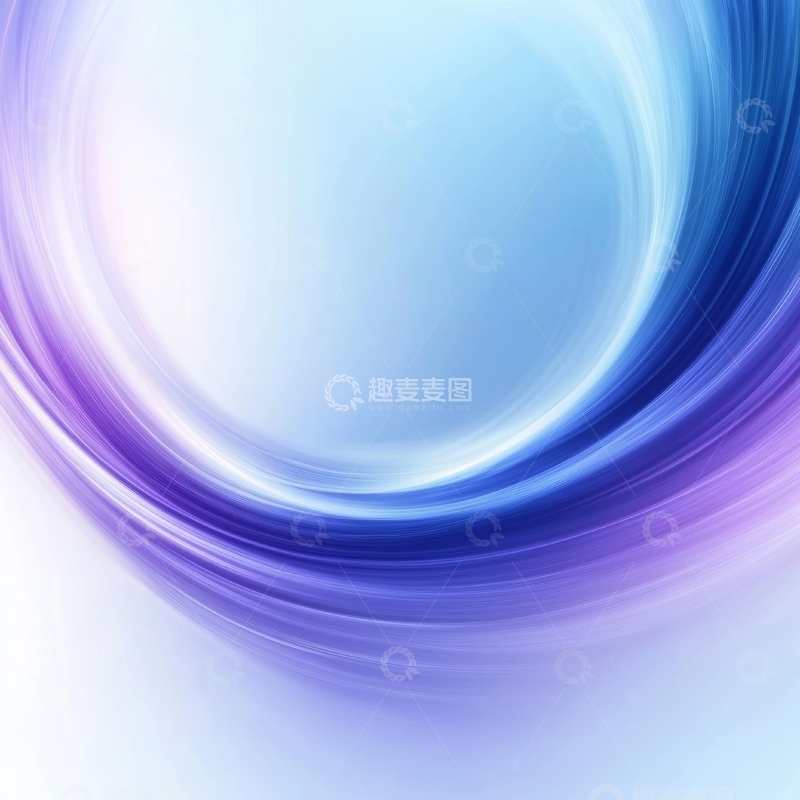 高清大图下载【趣麦麦图】蓝紫渐变抽象漩涡背景
