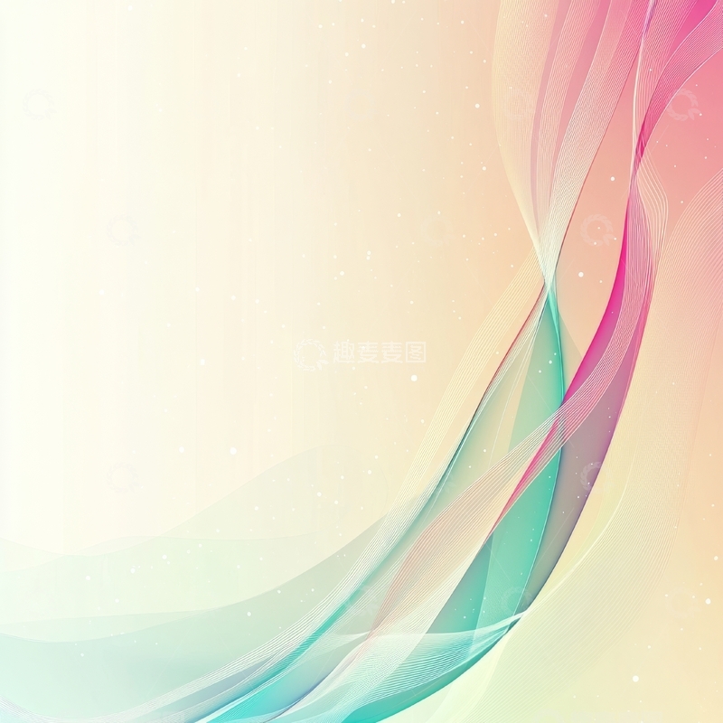 高清大图下载【趣麦麦图】柔和色彩的抽象流动背景