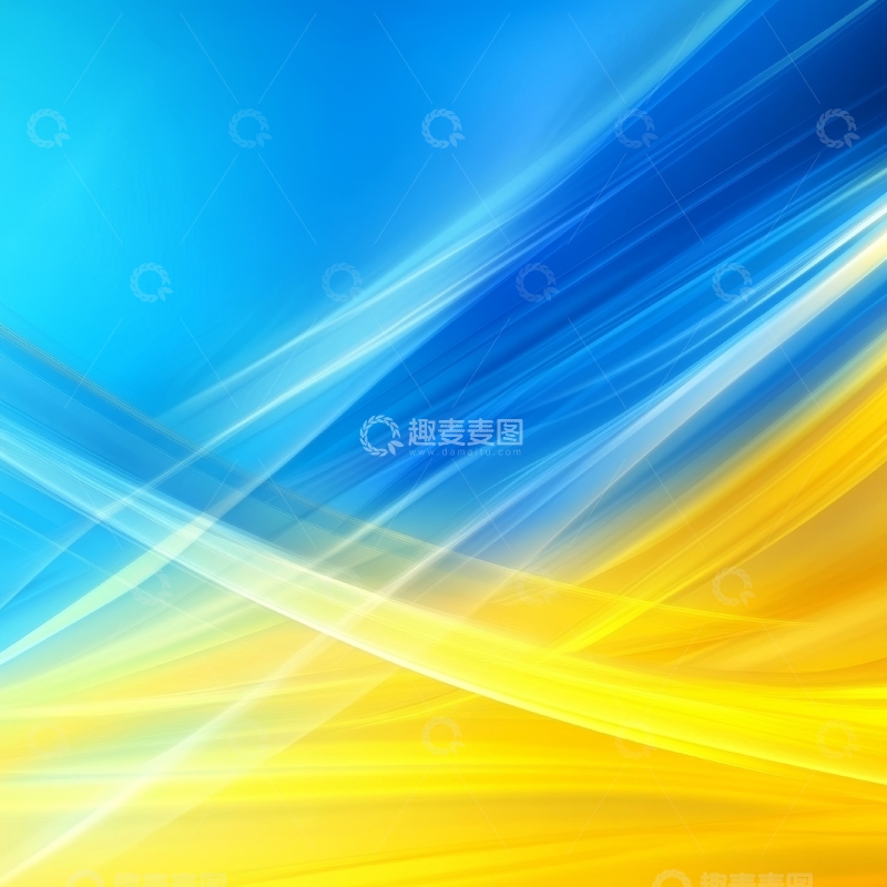 高清大图下载【趣麦麦图】蓝黄渐变抽象背景