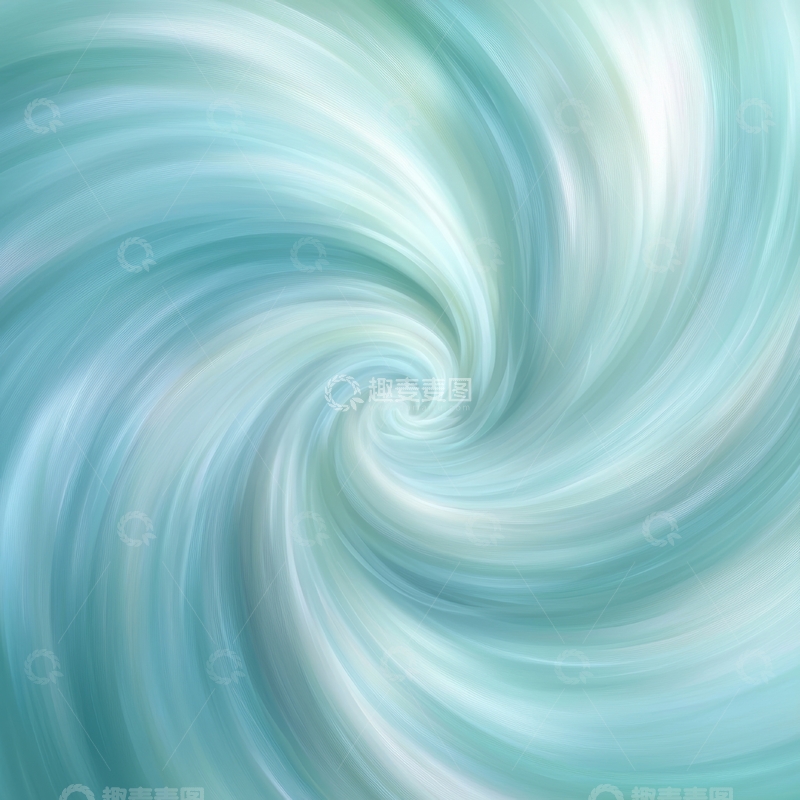 高清大图下载【趣麦麦图】蓝绿色渐变螺旋图案