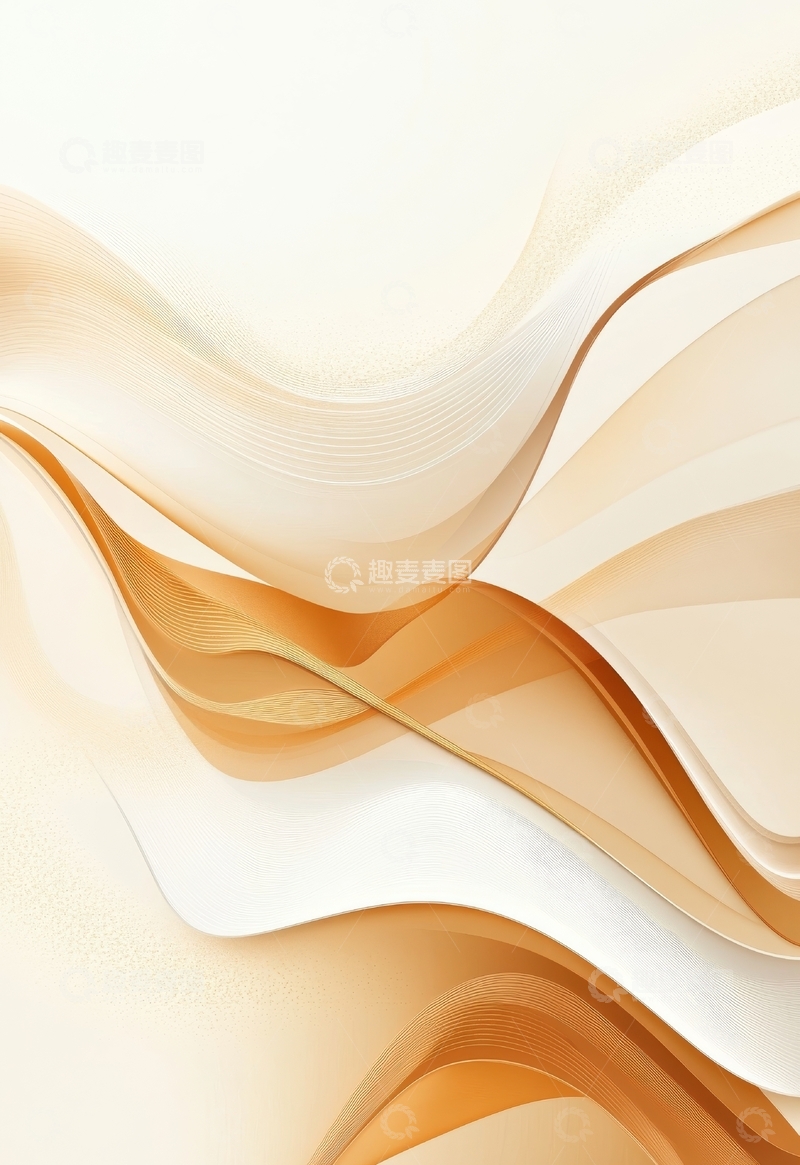 高清大图下载【趣麦麦图】柔和曲线的抽象艺术背景