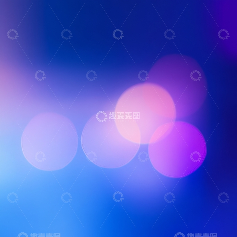 高清大图下载【趣麦麦图】模糊光斑的蓝色背景