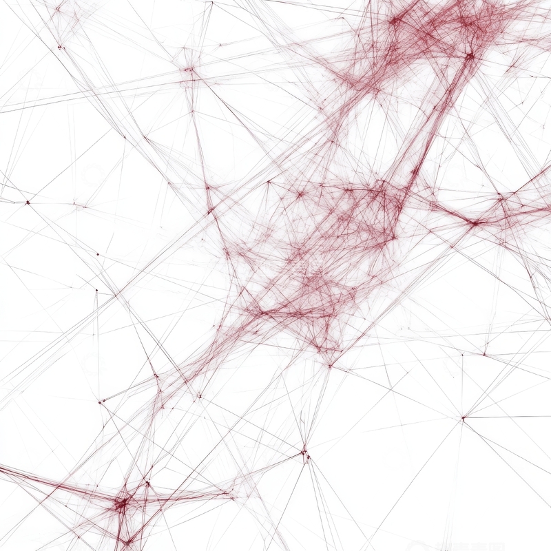 高清大图下载【趣麦麦图】红色线条交织的抽象网络图案
