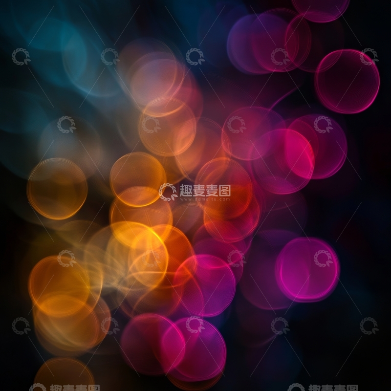 高清大图下载【趣麦麦图】色彩斑斓的光斑背景