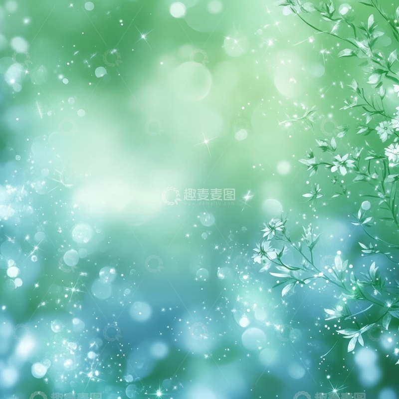 高清大图下载【趣麦麦图】梦幻花卉背景